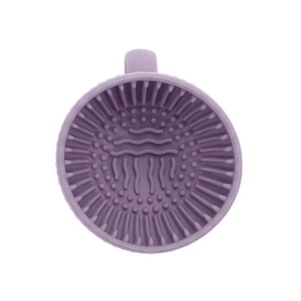 Hand-held Makeup Brush Cleaner Dark Purple
